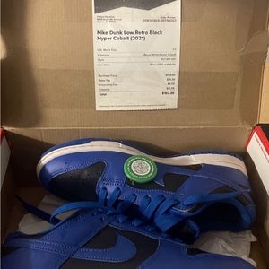 nike dunk low retro hyper cobalt size 7.5